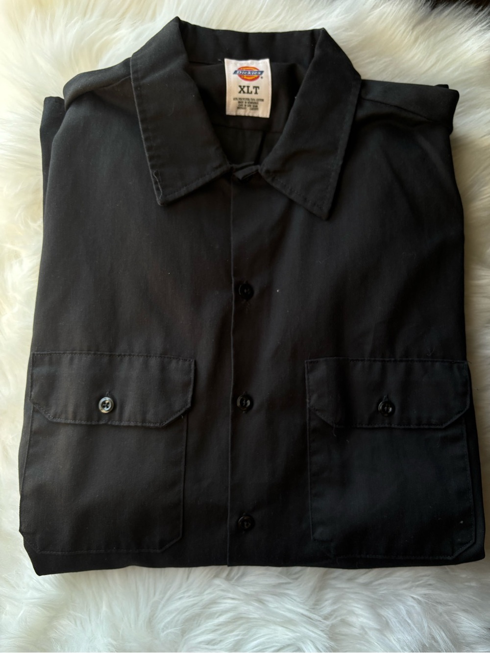 Dickies Men's Black Lightweight Work Shirt Jacket